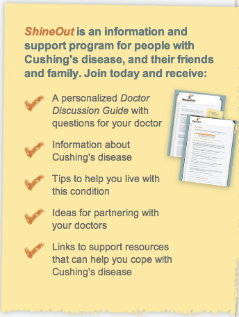 ShineOut Cushing's Disease Support Program Enrollment Form at 9.34.13 AM