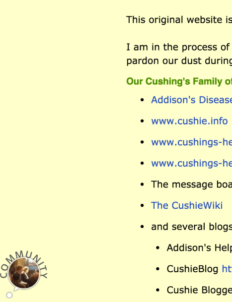 The Community button is at the lower left.